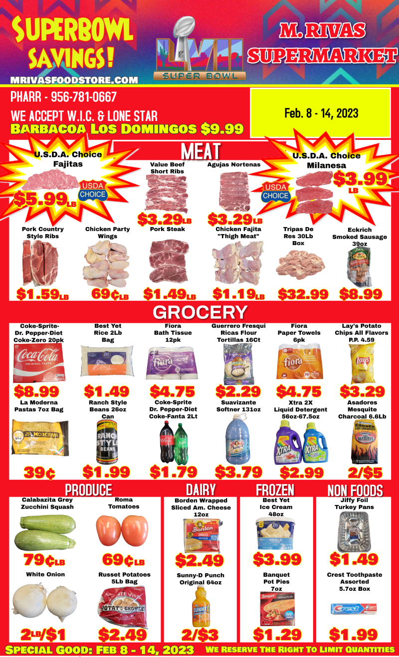 Grocery Specials | M. Rivas Supermarket
